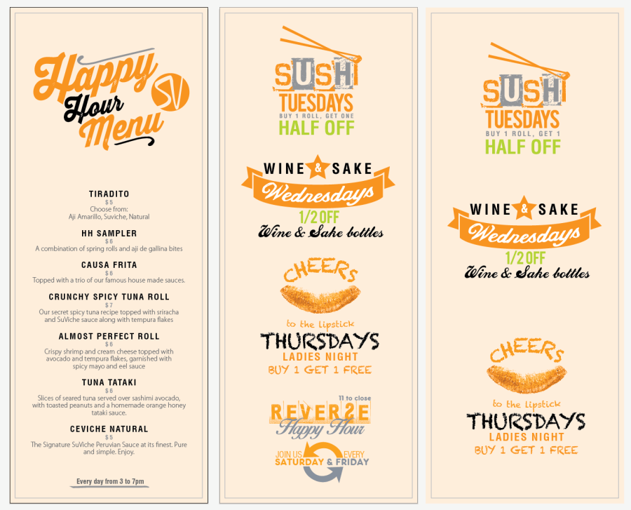 SuViche Happy Hour Menu_Las Olas