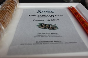 sushi 101 class at shooters waterfront Fort Lauderdale, FL