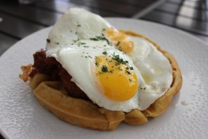 korean fried chicken and waffles